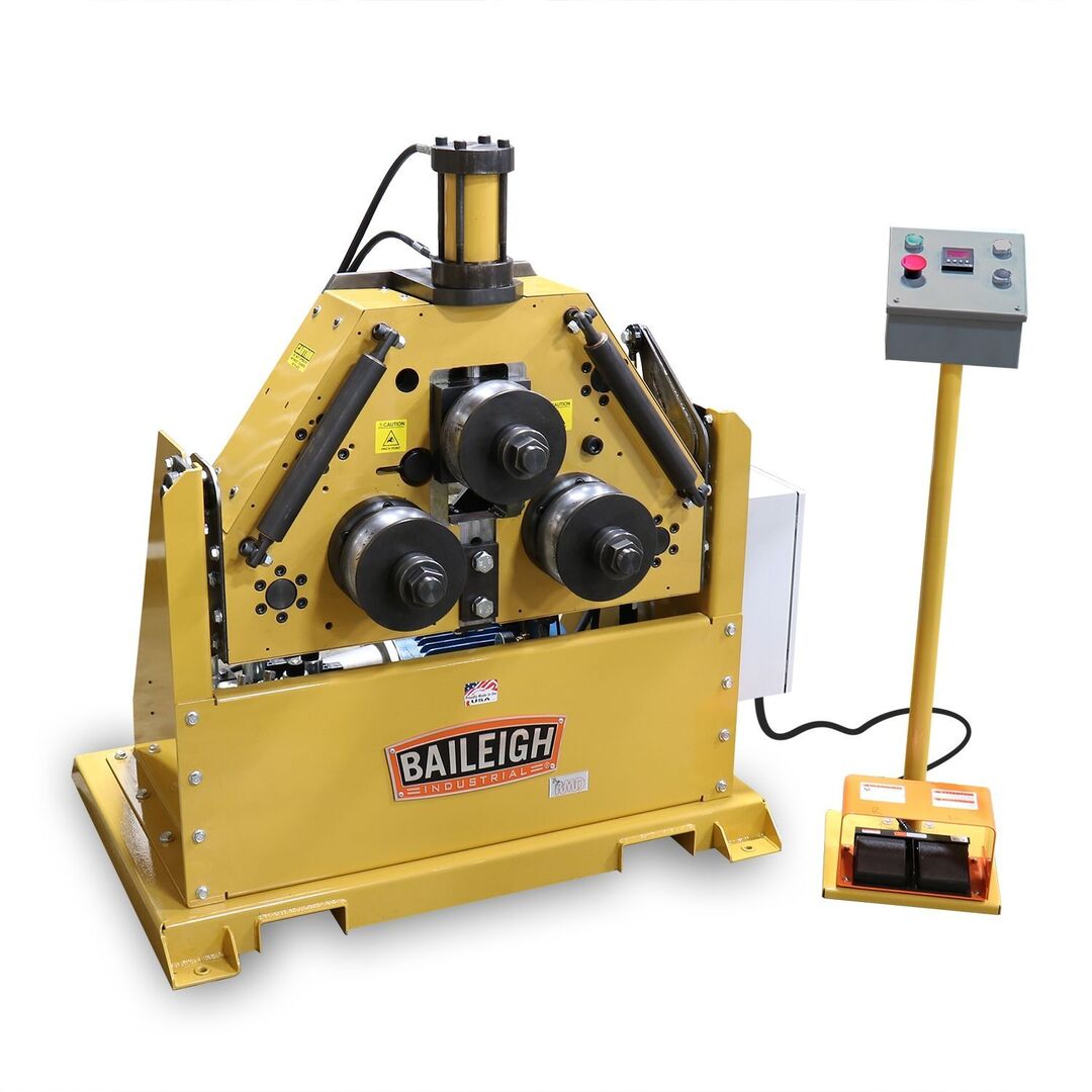 Hydraulic shop roll bender