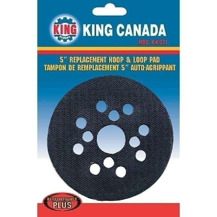 KING CANADA Performance Plus 5" Random Orbit Sander Replacement Pad No. KW-071