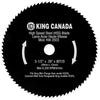 KING CANADA Performance Plus 3-1/2" HSS Blade No.	KW-3503