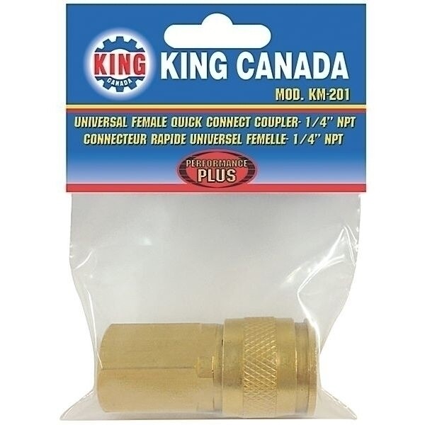 KING CANADA 1/4", Coupling, FPT, KM-201