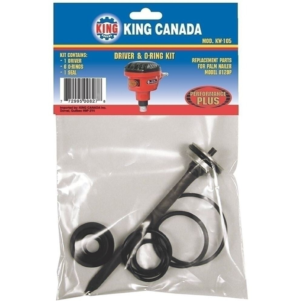 KING CANADA Performance Plus Driver & O-Ring Replacement Kit No. KW-105 For 8120P