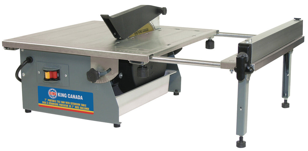 KING CANADA 7" Portable Tile Saw w/ Extension Table No. KC-3004ST