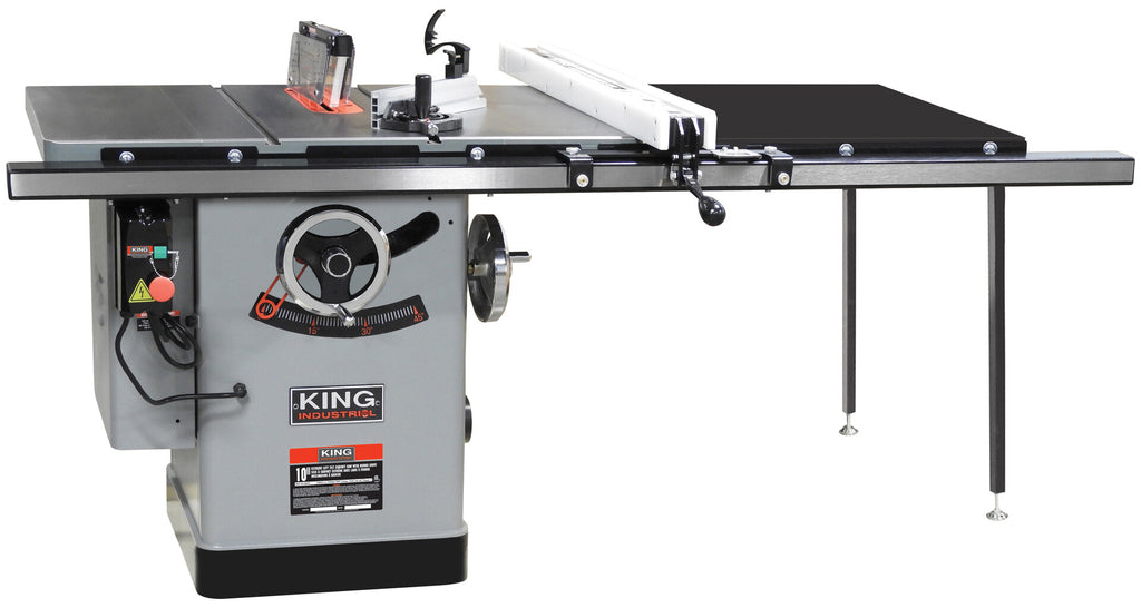 KING CANADA 10" Extreme Cabinet Saw w/ 50" Rip Fence & Melamine Table No. KC-26FXT/i50/5052