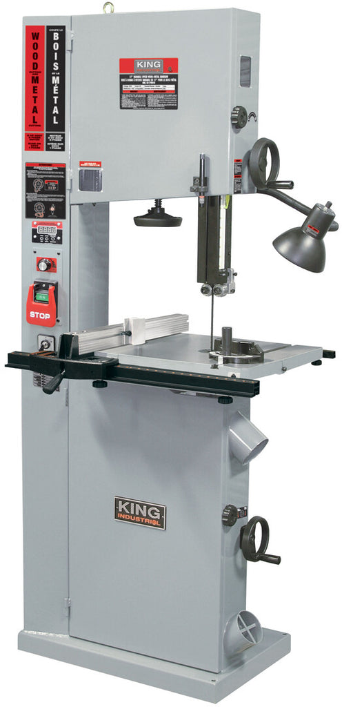 KING CANADA 17" Variable Speed Wood/ Metal Cutting Bandsaw No.	KC-1700WM-VS
