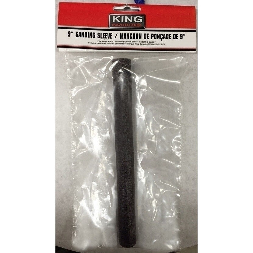 KING CANADA 9" x 3/4" 80 Grit Wood Sanding Sleeve No. SL-934-80 