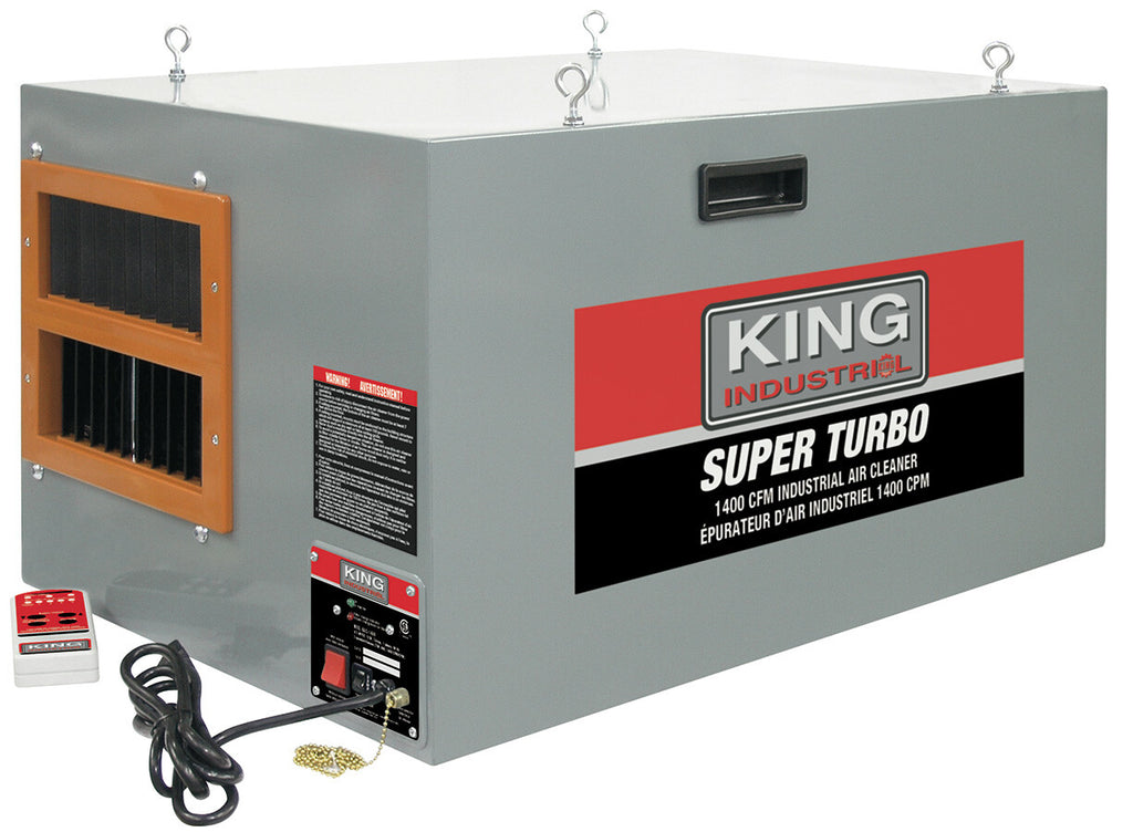 KING CANADA 1400 CFM Industrial Air Cleaner w/ Remote Control No. KAC-1400 