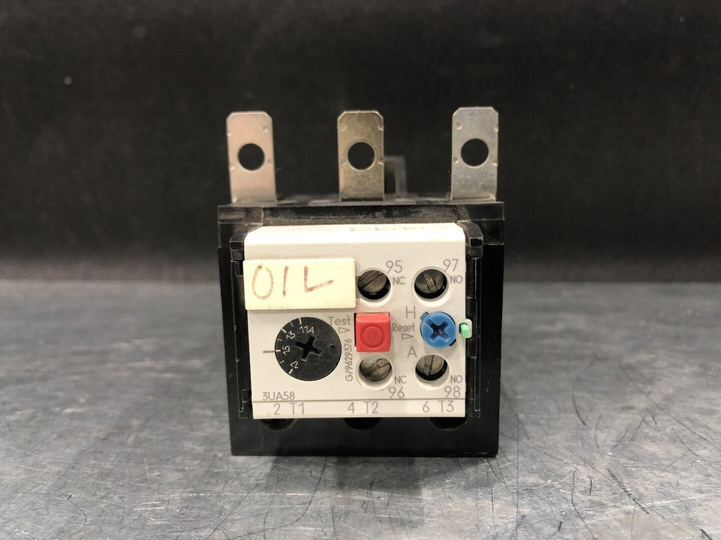 SIEMENS 11-17 Amp, 3 Pole, 600 volts Overload Relay 3UA58 00-8A