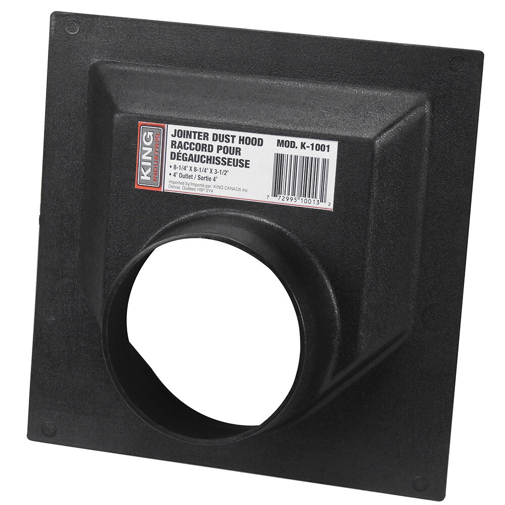 KING CANADA 4" Jointer Dust Hood No. K-1001 