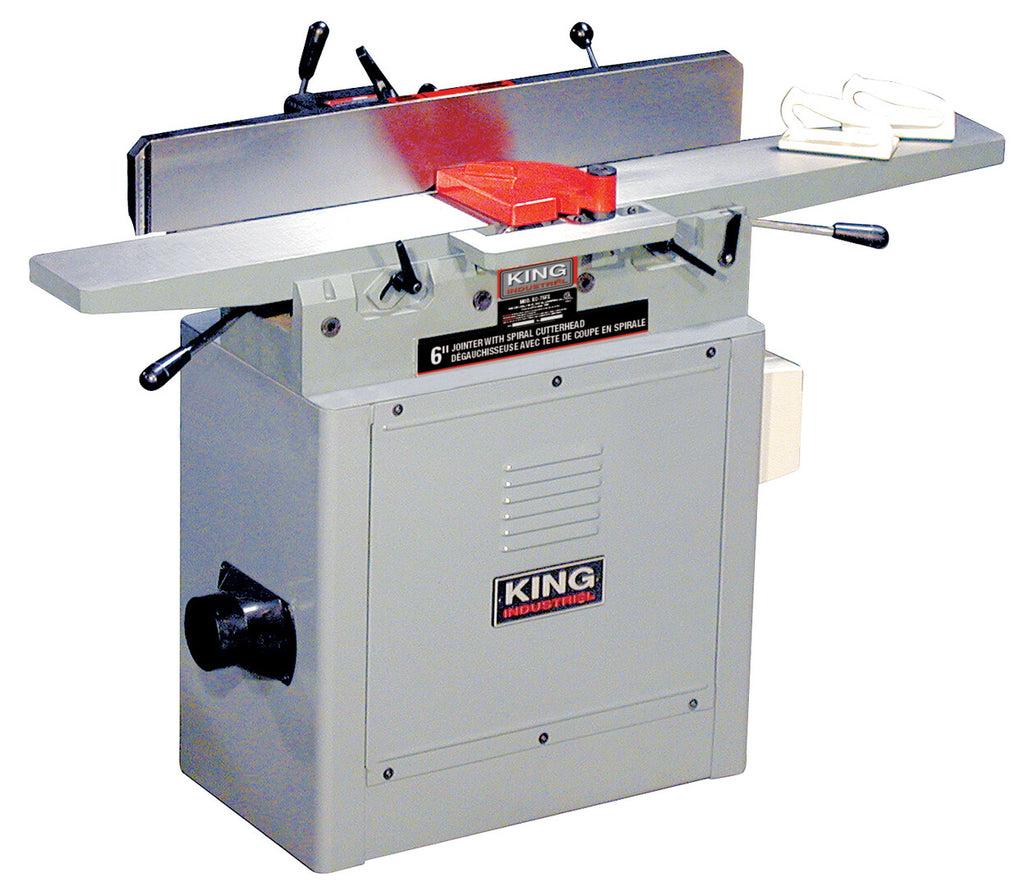 KING CANADA 6" Industrial Jointer w/ Spiral Cutterhead No. KC-75FX 