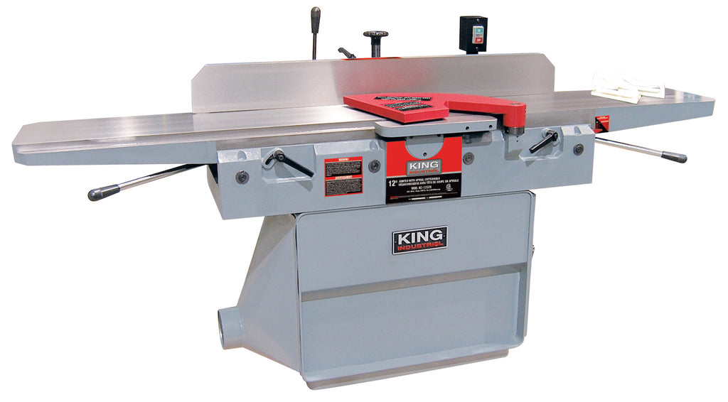 KING CANADA 12" Industrial Jointer w/ Spiral Cutterhead (220 volts) No. KC-125FX 