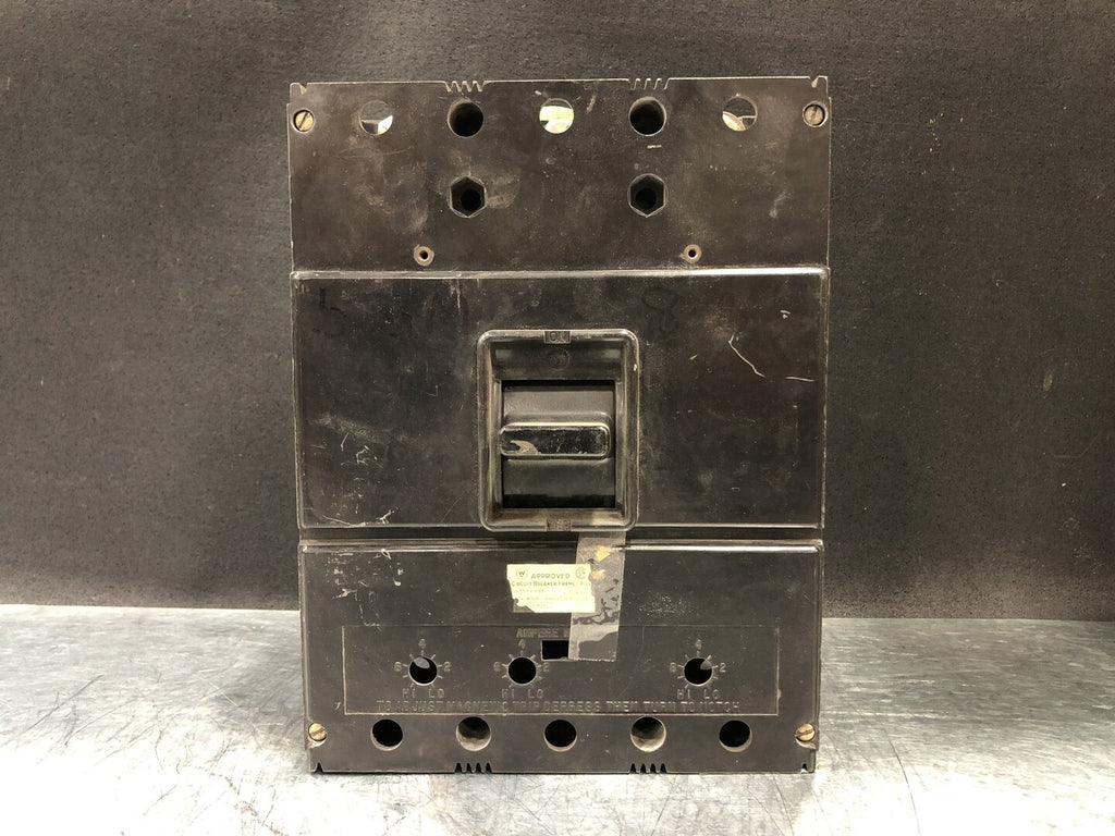 WESTINGHOUSE 400 Amp, 3 Pole, 600 Volts Circuit Breaker LA3400F