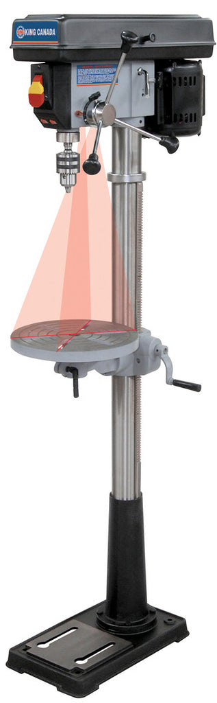KING CANADA 13" Floor Model Drill Press w/ Dual Laser Guide System No. KC-116FN 