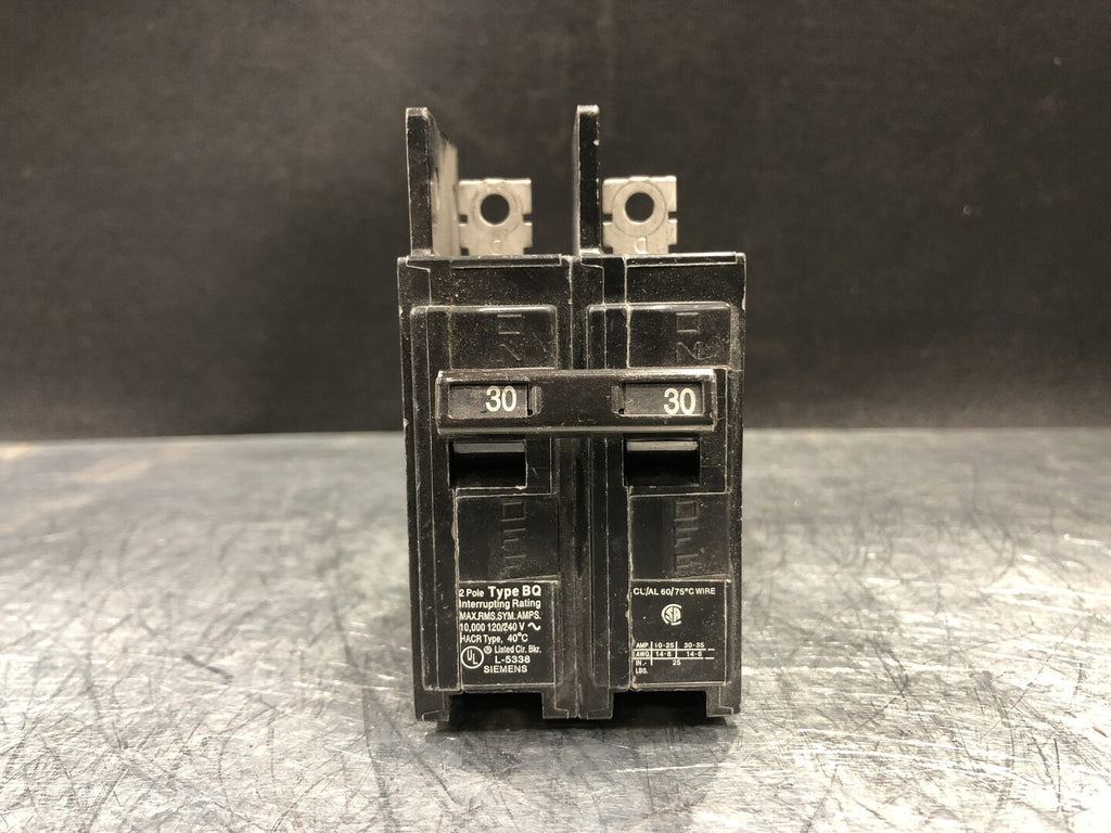 SIEMENS 30 Amp, 2 Pole, 120/240 Volts Circuit Breaker BQ2B030
