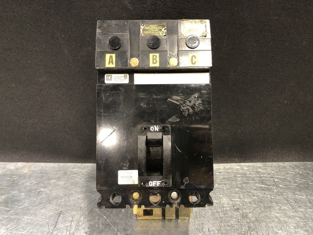 SQUARE D 15 Amp, 3 Pole, 600 volts Circuit Breaker FAB36015