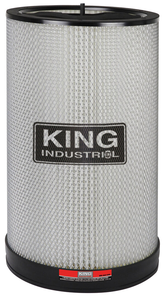 KING CANADA 1 Micron Canister Filter No. KDCF-8200 For 1.5 HP & 2 HP Cyclone Dust Collectors