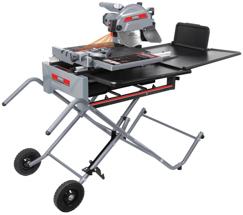 KING CANADA 10'' Sliding Tile Saw w/ Folding Stand No. KC-3310TS 