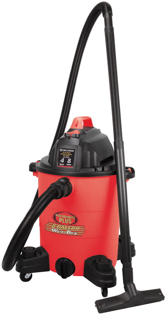 KING CANADA Performance-Plus 8 Gallon Wet-Dry Vacuum No. 8530LPN 