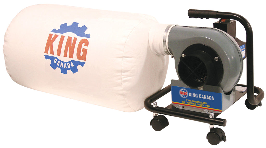 KING CANADA 3/4 HP Mini Dust Collector No. KC-1101C 