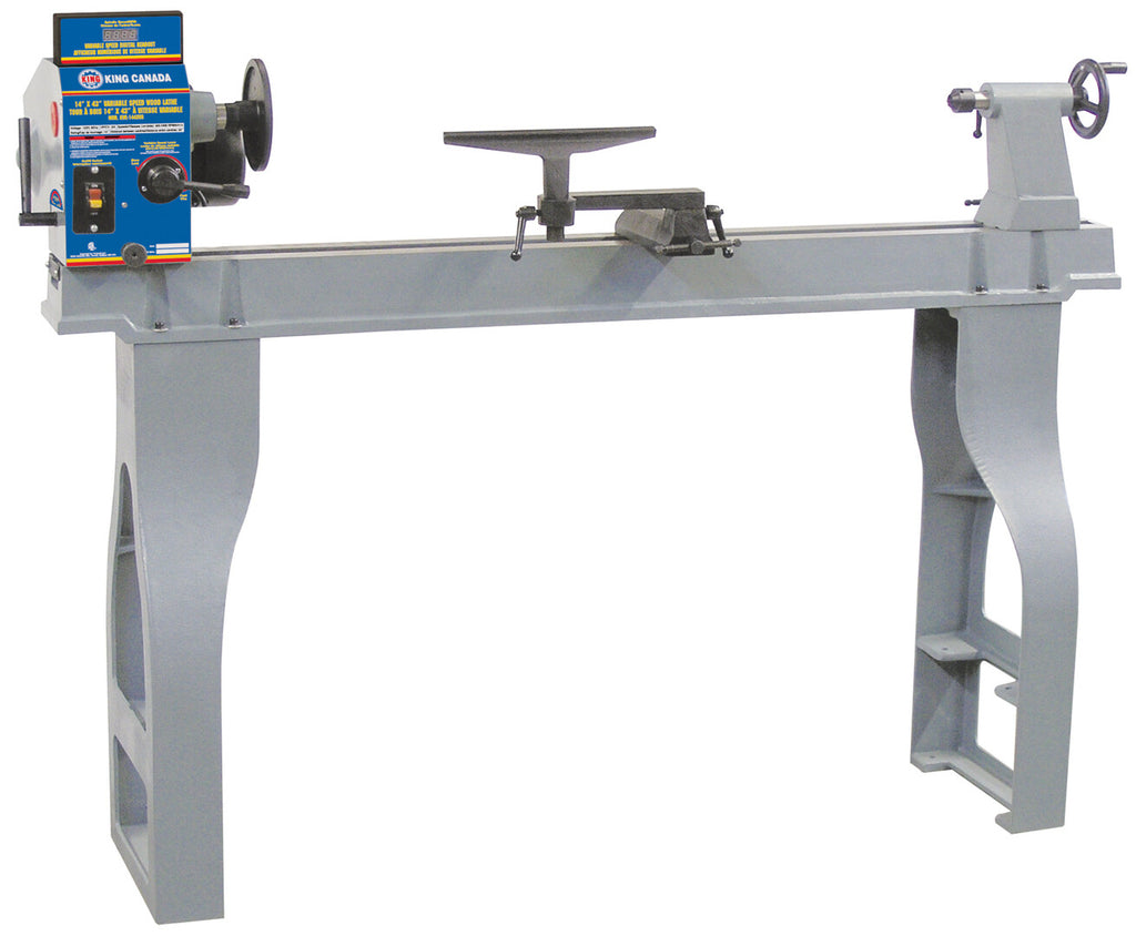 KING CANADA 14" x 43" Variable Speed Wood Lathe w/ Digital Readout No. KWL-1443VS 