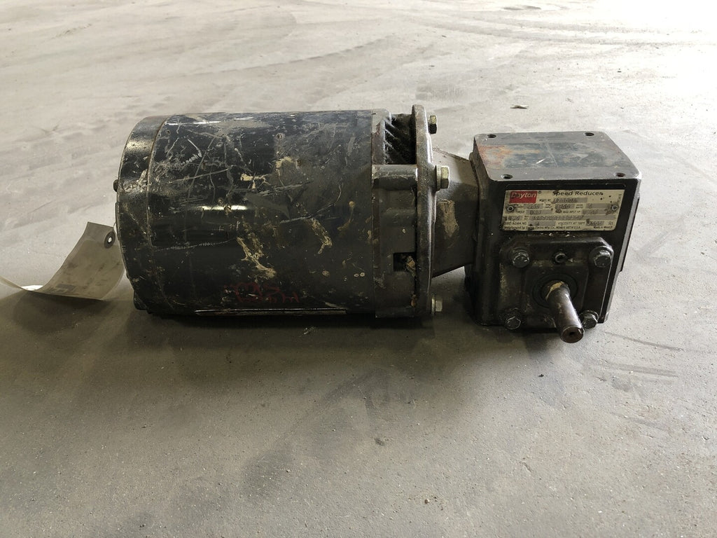 DAYTON 5:1 Ratio Speed Reducer 4Z007D w/ 1 hp Electric Motor