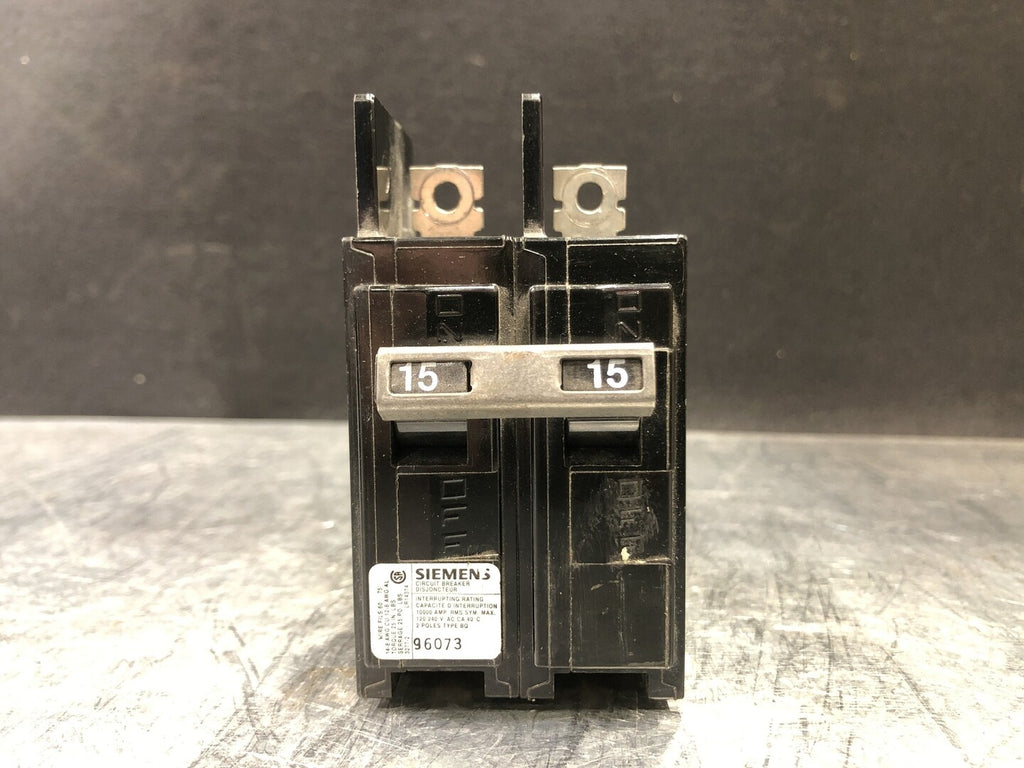 SIEMENS 15 Amp, 2 Pole, 240 volts Circuit Breaker BQ2B015