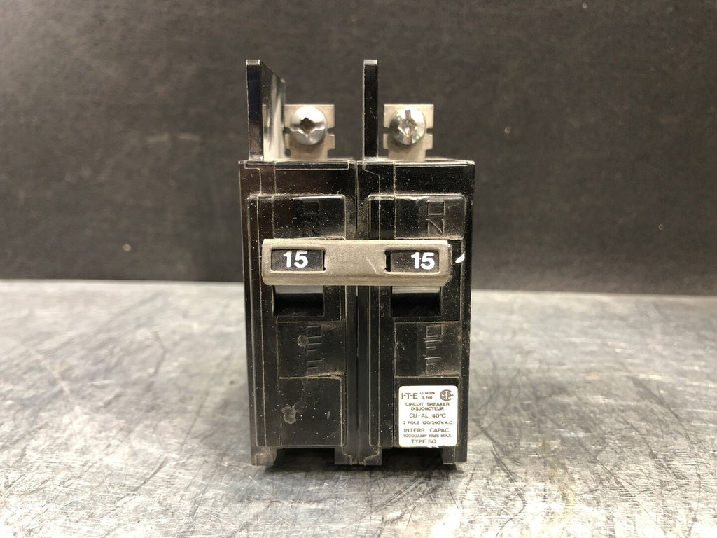 ITE 15 Amp, 2 Pole, 120/240 volts Circuit Breaker BQ2B015
