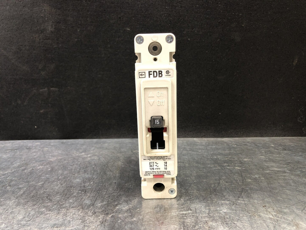 CUTLER-HAMMER 15 Amp, 1 Pole, 347 volts Circuit Breaker FDB1015