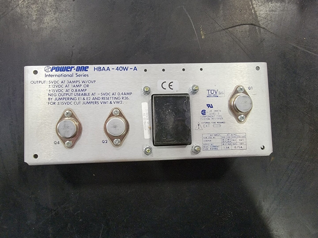 POWER ONE 3 Amp, 240 Volts Linear DC Power Supply HBAA40WA