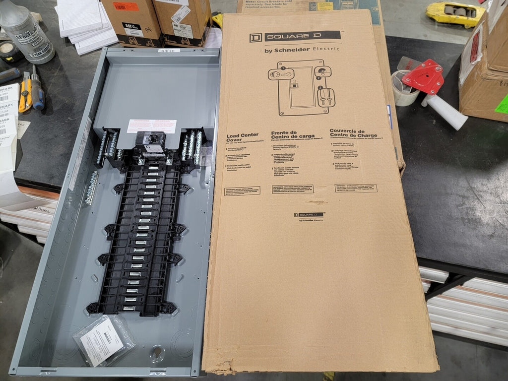 SQUARE D Load Center Main Circuit Breaker No. CQO140M125C100 100 amp 40-Spaces 54-Circ