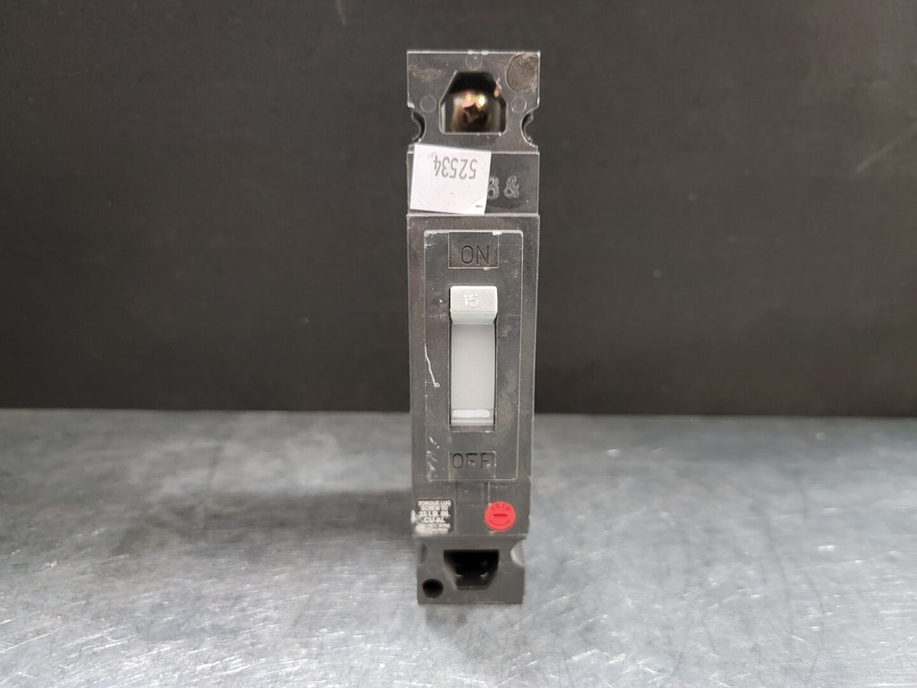 GENERAL ELECTRIC 15 Amp, 1 Pole, 120/240 volts Circuit Breaker THED114015