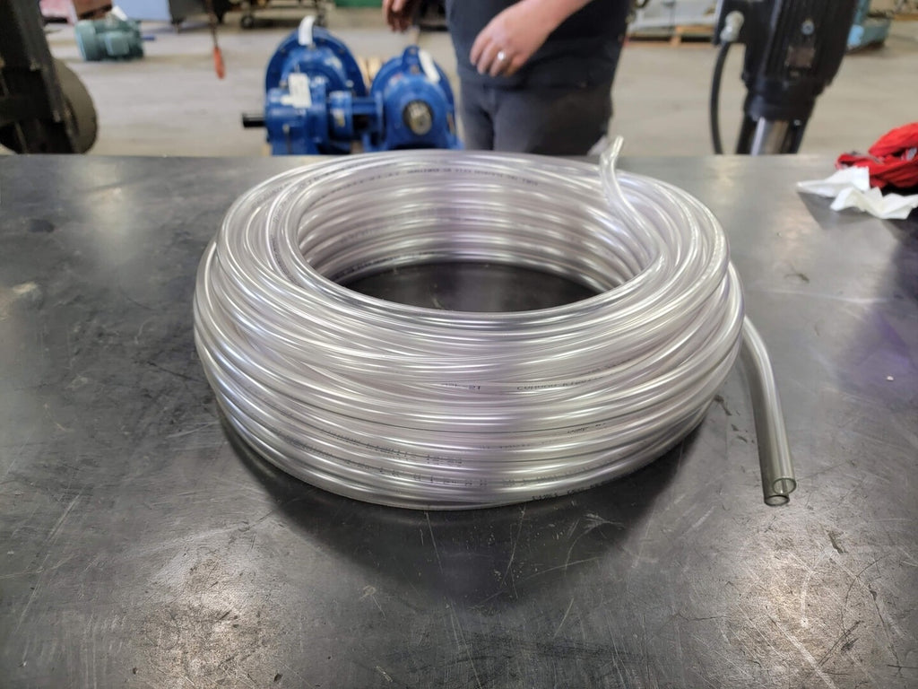 KURIYAMA 3/8" x 1/2" x 100 ft. Clear Vinyl PVC Tubing K010-0608X100