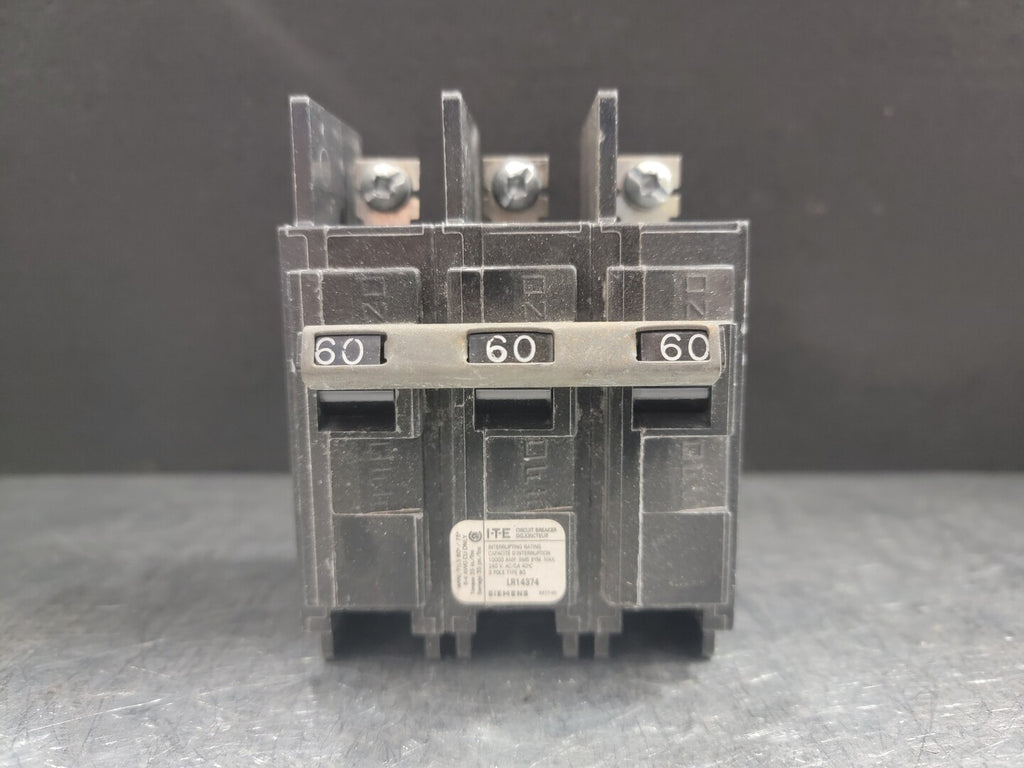 SIEMENS 60 Amp, 3 Pole, 240 Volts Circuit Breaker BQ360