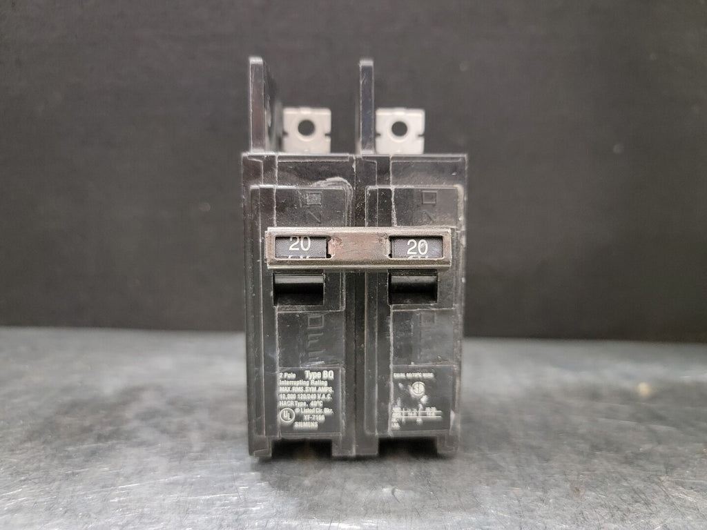 SIEMENS 20 Amp, 2 Pole, 120/240 Volts Circuit Breaker BQ2B020