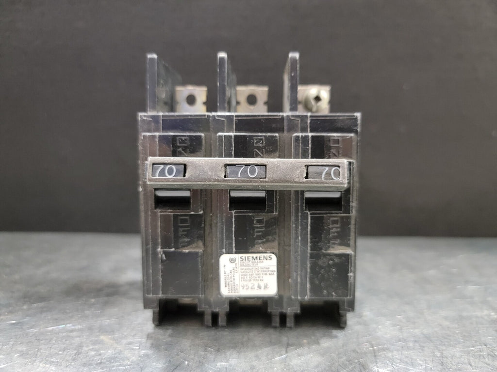 SIEMENS 70 Amp, 3 Pole, 240 Volts Circuit Breaker Q370