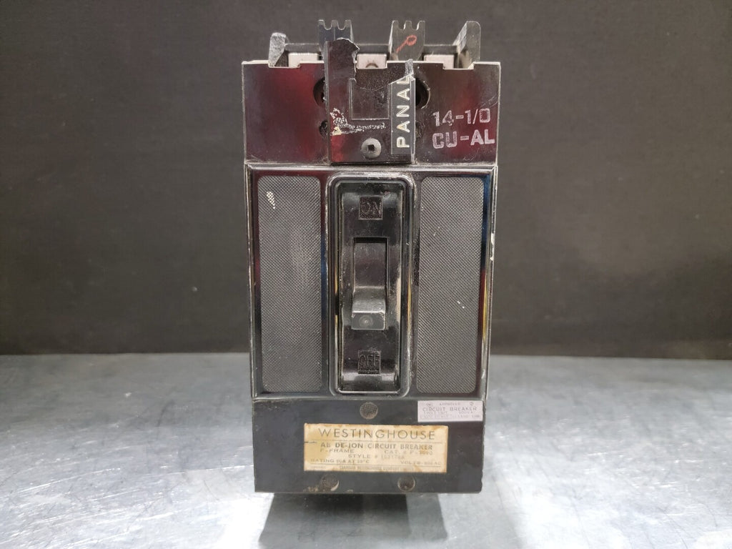 WESTINGHOUSE 90 Amp, 3 Pole, 600 Volts Circuit Breaker F3090