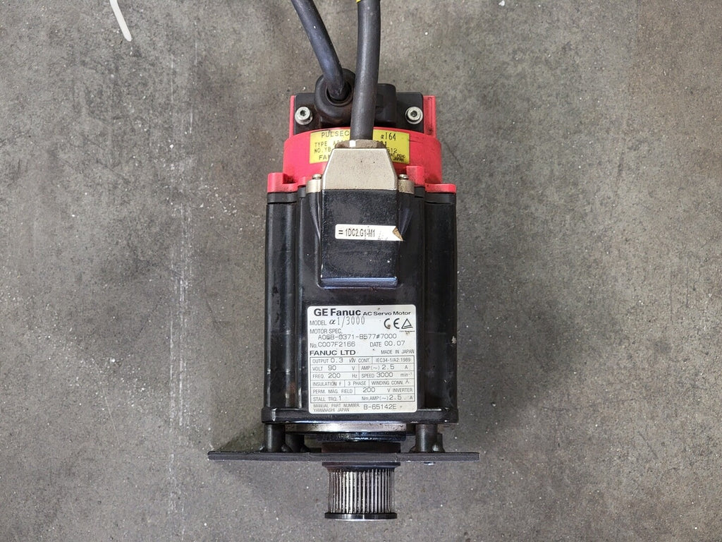 FANUC 0.5 hp AC Servo Motor 1/3000