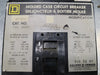 SQUARE D 50 Amp, 3 Pole, 600 Volts Circuit Breaker FAL36050