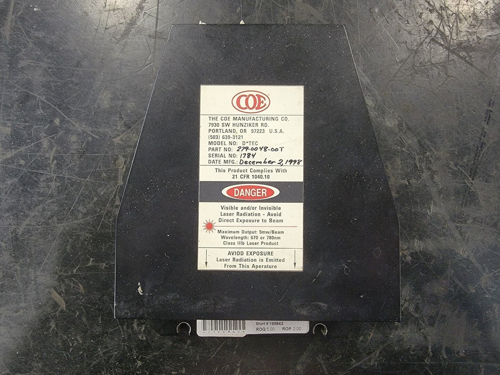 COE MANUFACTURING Laser Projecting Guide Line D-TEC 7X, 279-0048-00T