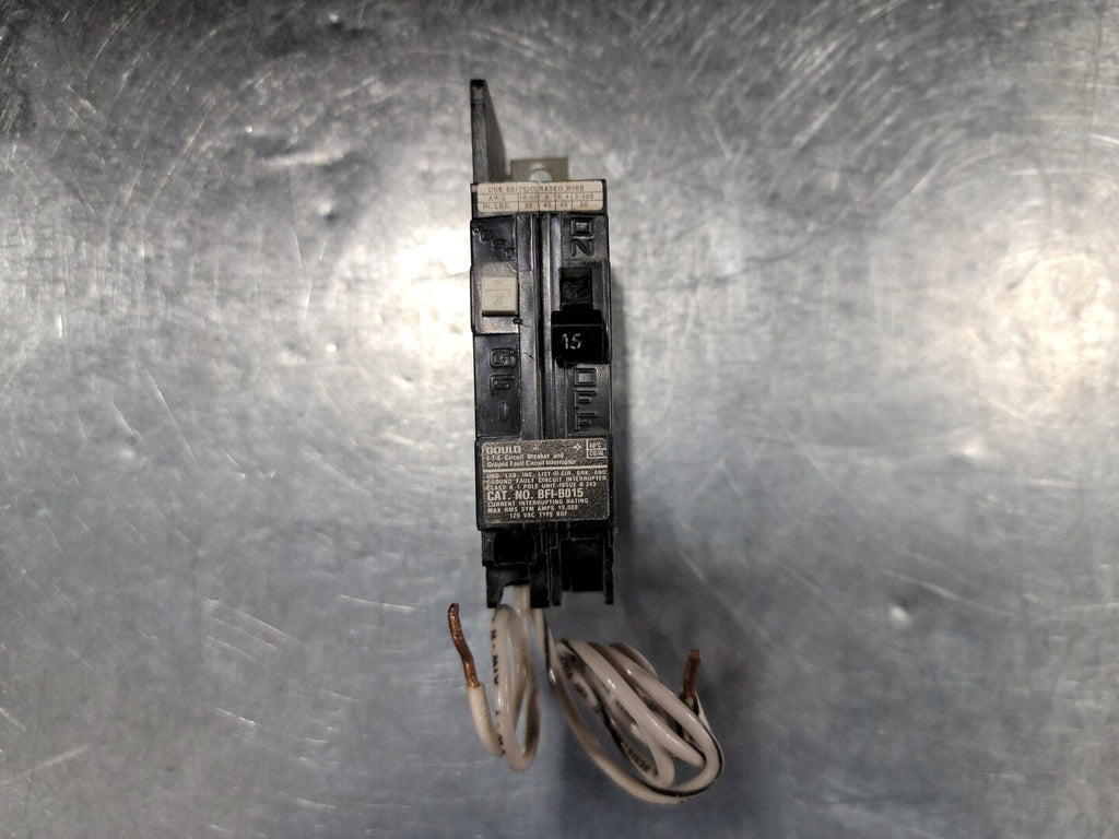 GOULD 15 Amp, 1 Pole, 120 volts Circuit Breaker BFI-B015