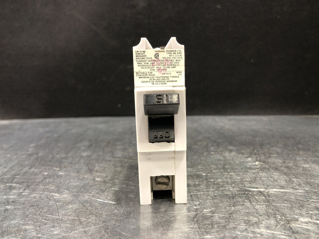 FEDERAL PIONEER 15 Amp, 1 Pole, 120/240 volts Circuit Breaker NB115