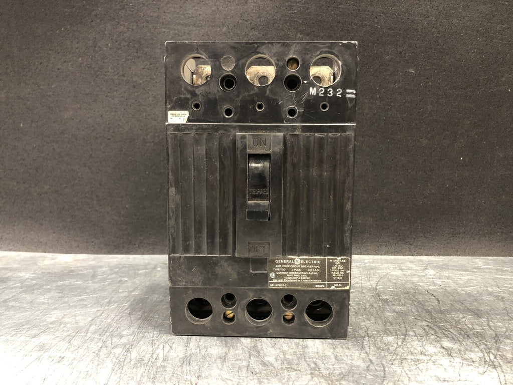 GENERAL ELECTRIC 150 Amp, 3 Pole, 240 Volts Circuit Breaker