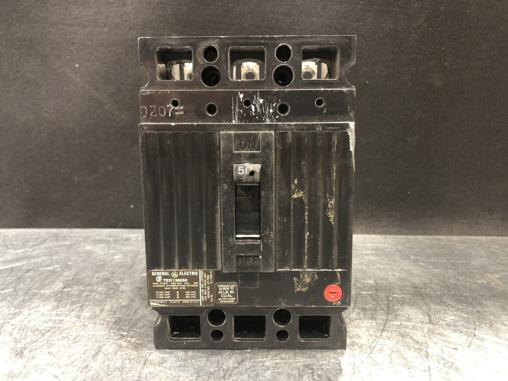 GENERAL ELECTRIC 50 Amp 3 Pole Circuit Breaker TED136050