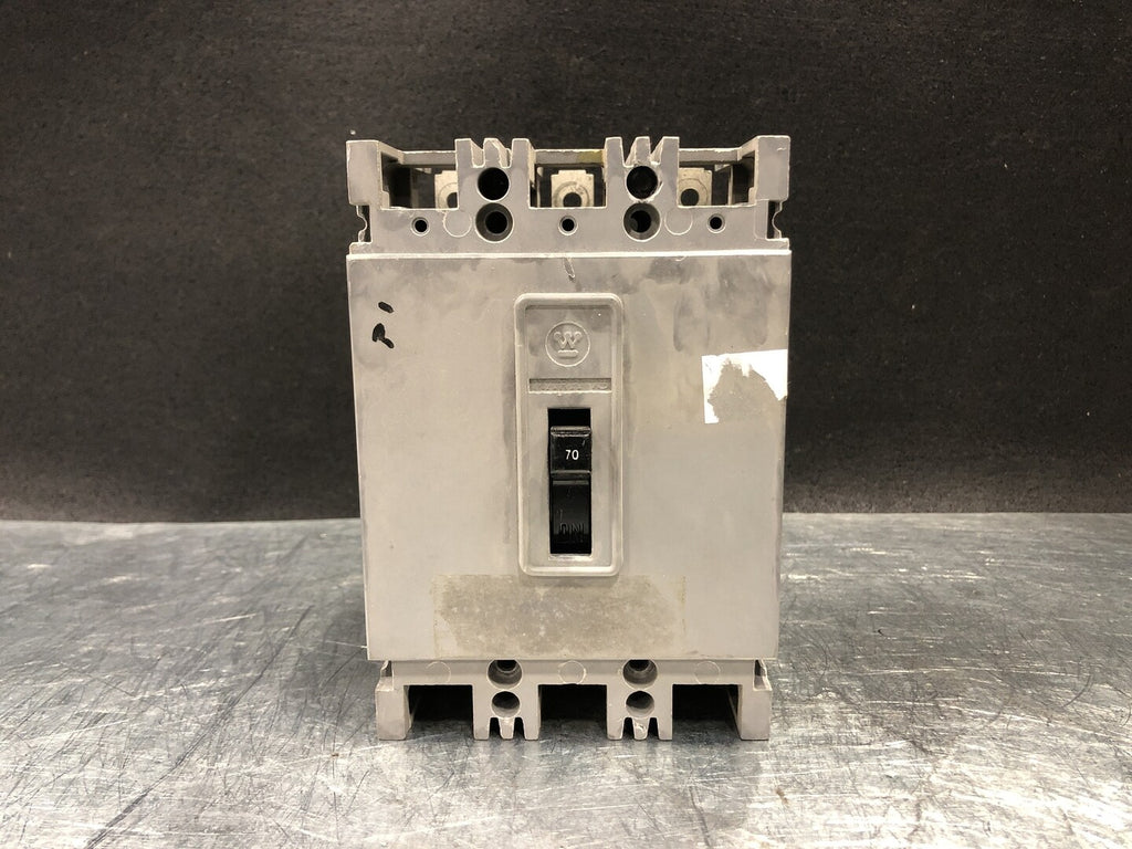 WESTINGHOUSE 70 Amp, 3 Pole, 600 Volts Circuit Breaker HFB3070