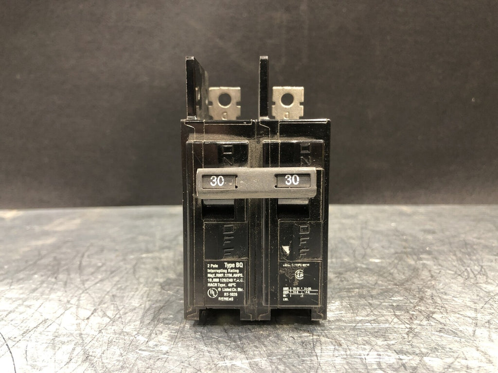 SIEMENS 30 Amp, 2 Pole, 120/240 Volts Circuit Breaker BQ2B030