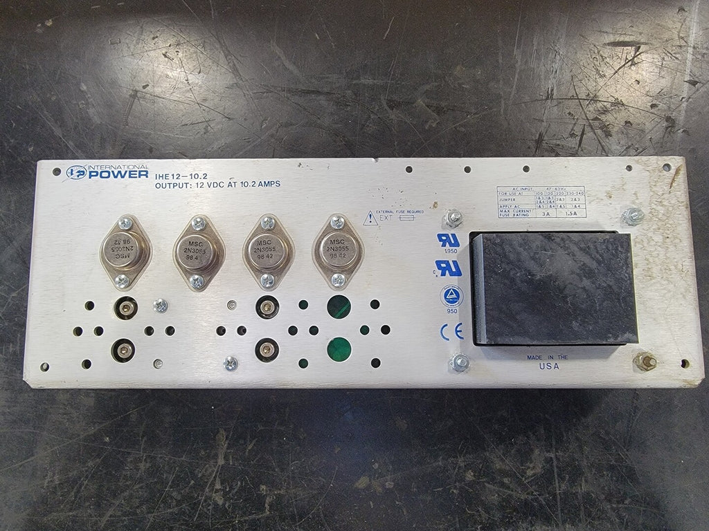 INTERNATIONAL POWER 10.2 Amp 120/240 Volts Linear Power Supply IHE12-10.2