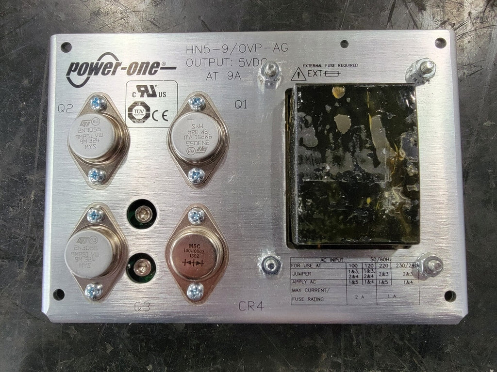 POWER ONE 9 Amp 120/240 Volts Linear Power Supply HN5-9/OVP-AG