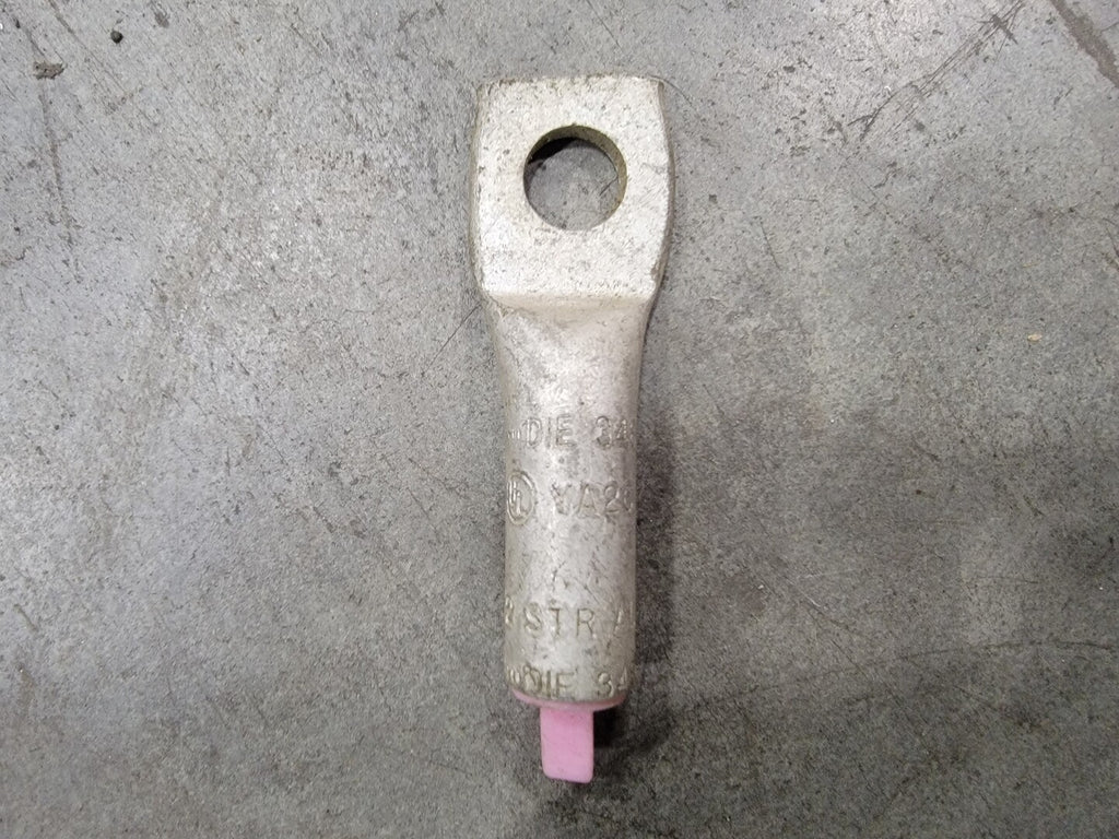 BURNDY 2 AWG Aluminum Compression Lug 5/16 in. 1 Hole Pink YA2CA1