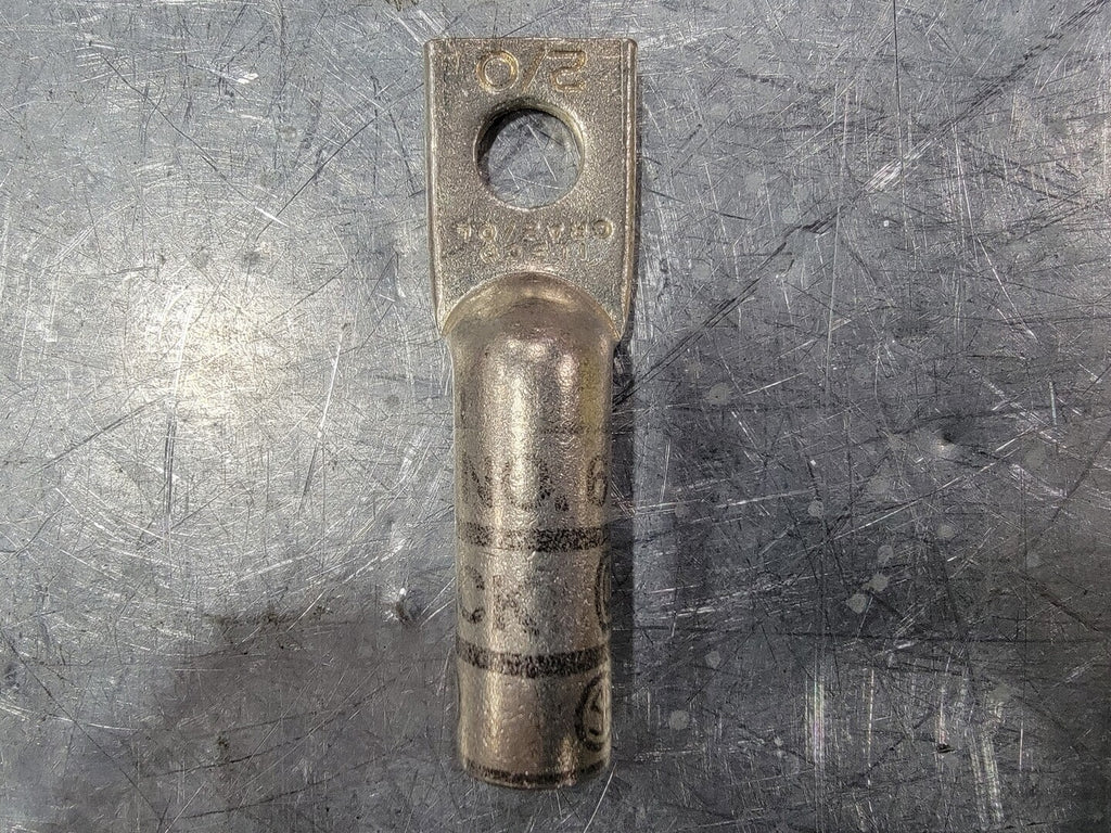 ILSCO 2/0 AWG 1 Hole Compression Lug Black Die CRA2/OL