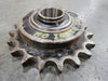 Idler Roller Chain Sprocket 80C19107I, Size 80, 19 Teeth w/ ER23 Bearing
