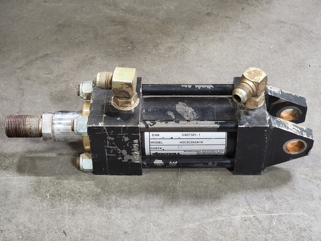 ROYAL ELECTRIC Hydraulic Cylinder 2" Bore x 2" Stroke, No. H2C2C2A2A1A, H Series, 3000 PSI